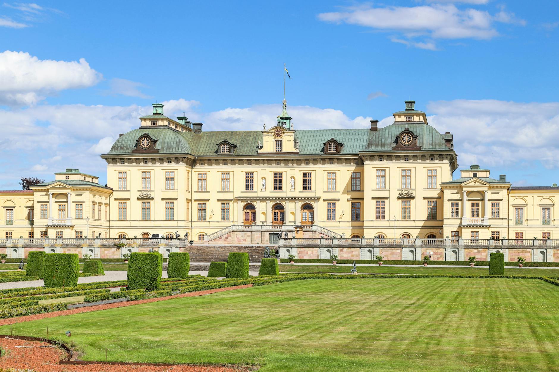 Baroque castle exterior in Sweden