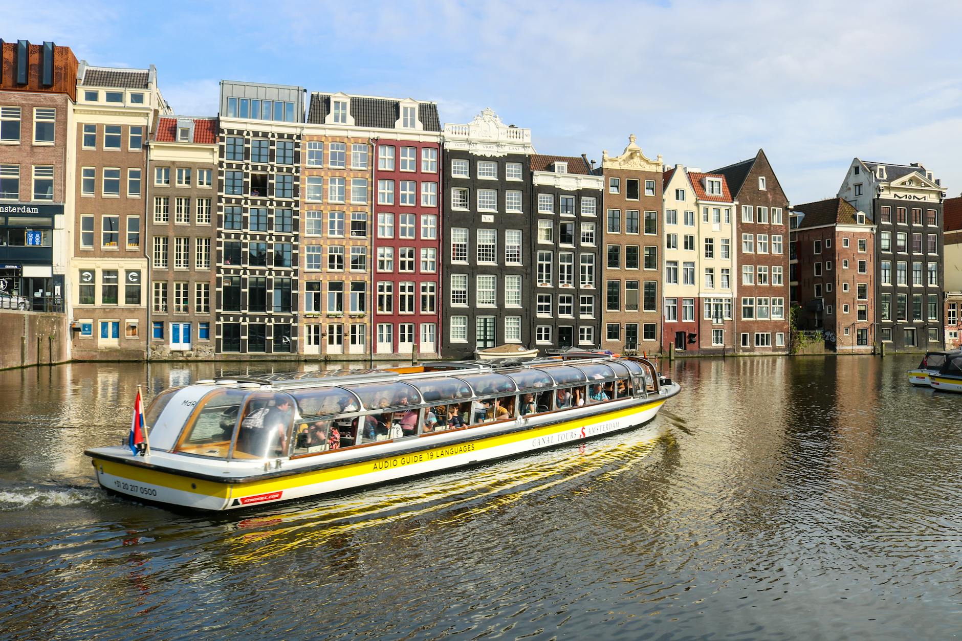 Stockholm boat tours — a Strömma canal cruise boat on the water