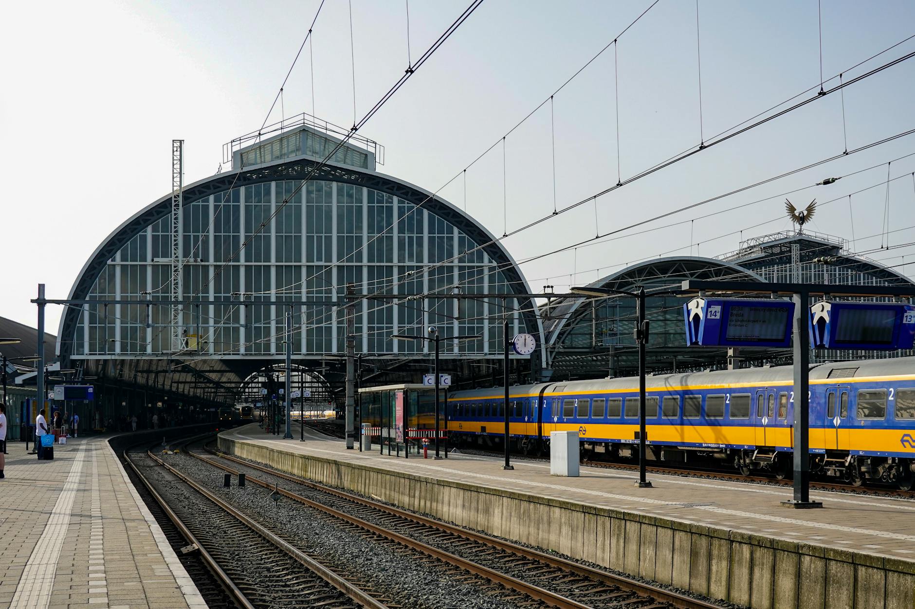 Stockholm Central Station train platform interior