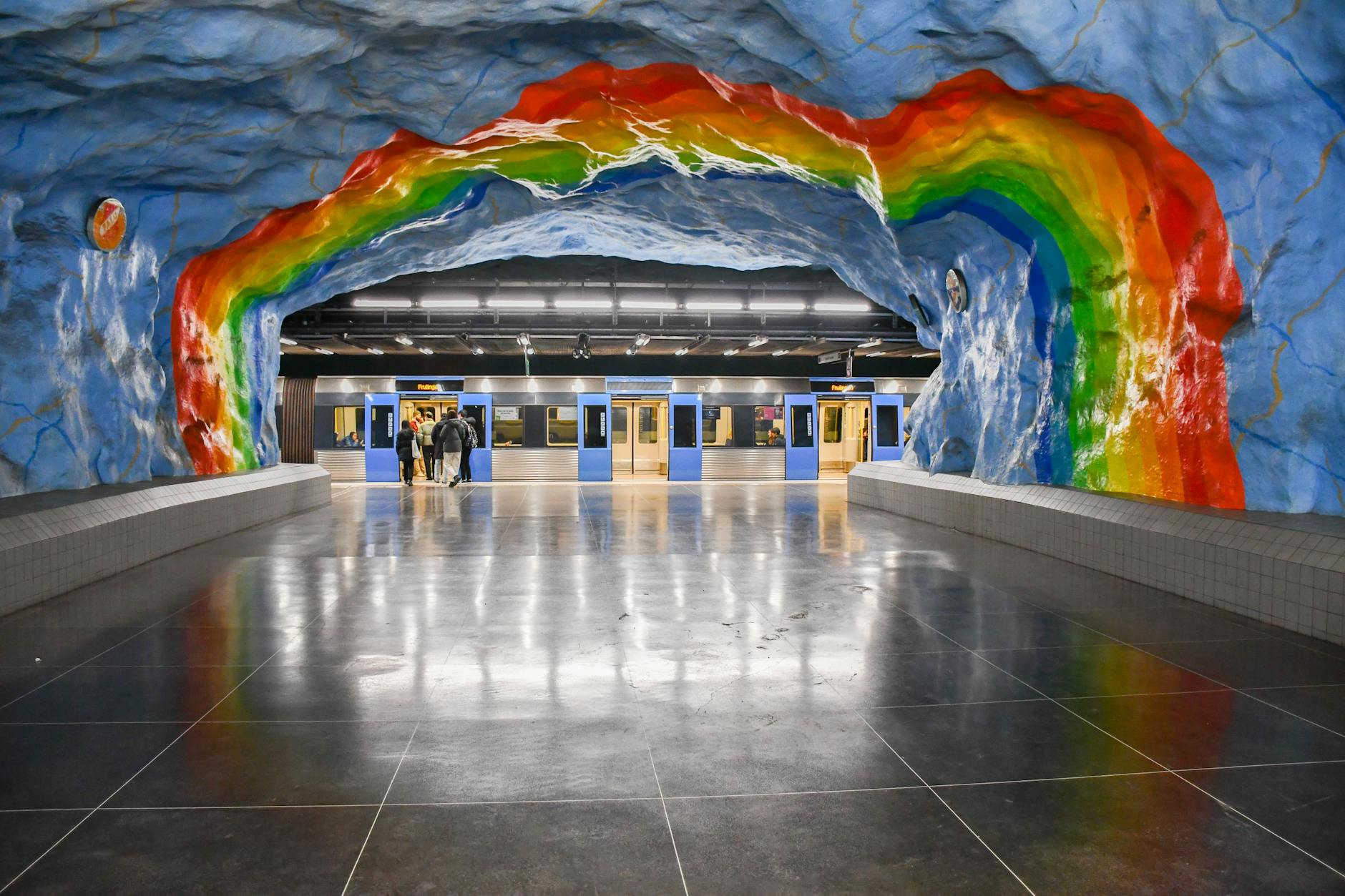 Stockholm metro — tunnelbana art station