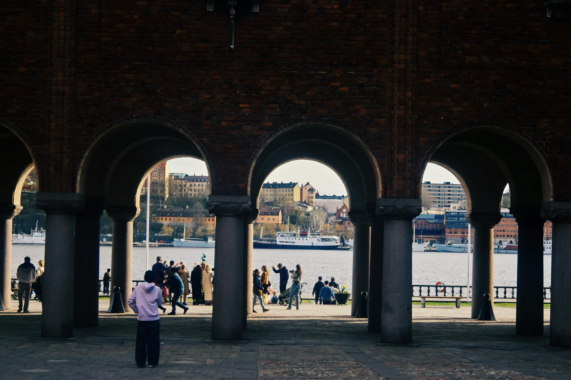 Stockholm city with teenagers