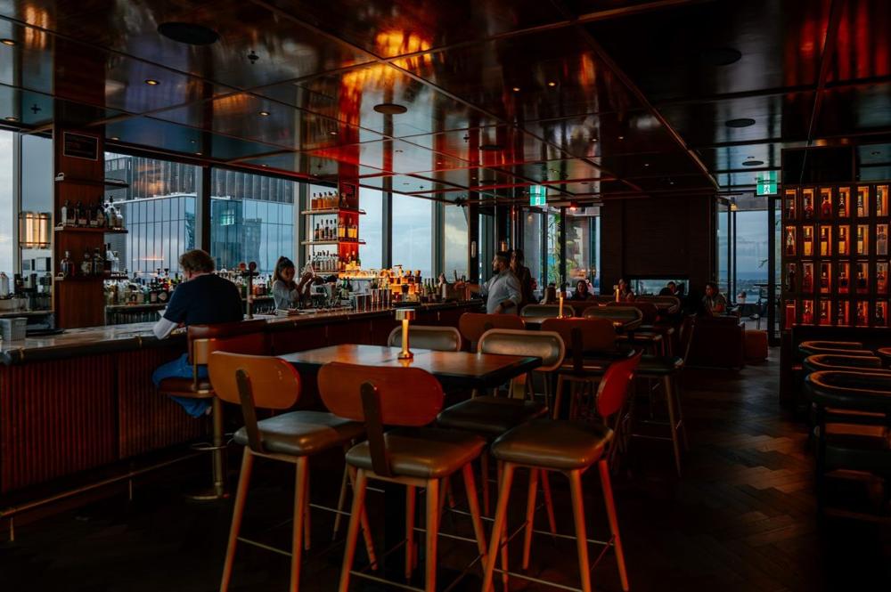 Rooftop bar with city lights — a Stockholm nightlife favourite for a dress-up night out